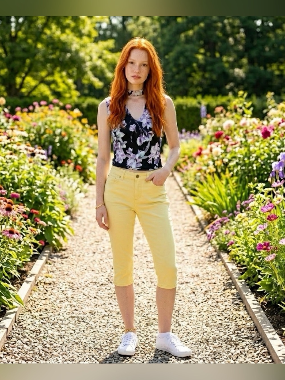 Charter Club Petite Lemon Tart Yellow Bristol Capri Pants